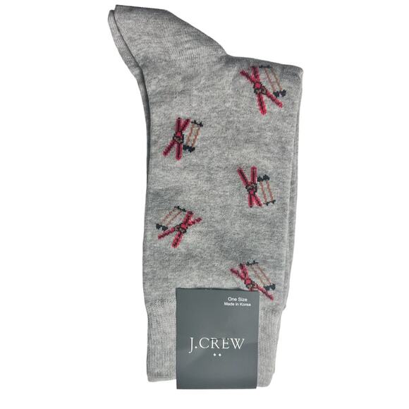 J.Crew Mens Ski Graphic Design Style Socks NWT - Picture 1 of 9